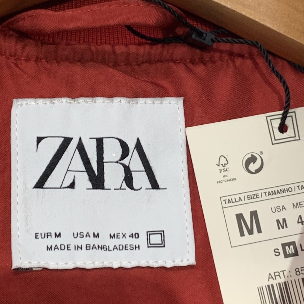 ZARA Men Puffer Vest Mens Size M - Picture 9 of 14